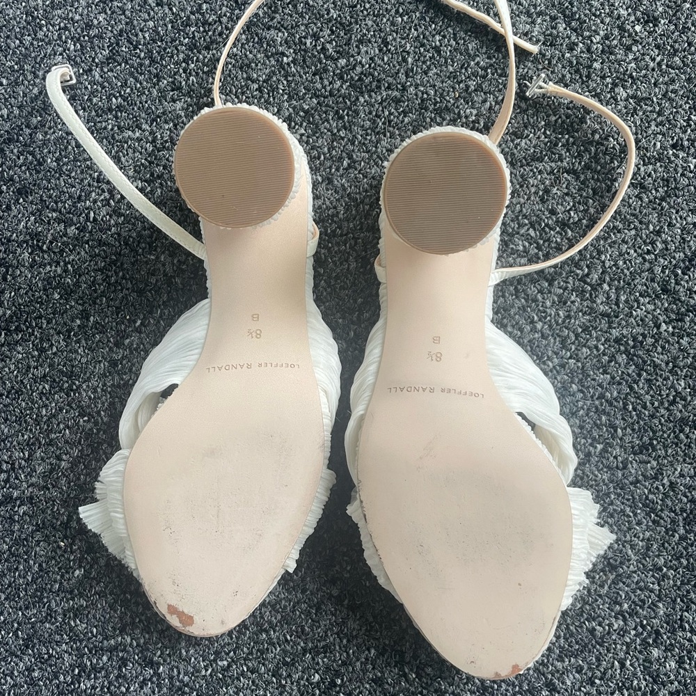 Camellia Pearl Pleated Bow Heel - Picture 5 of 5